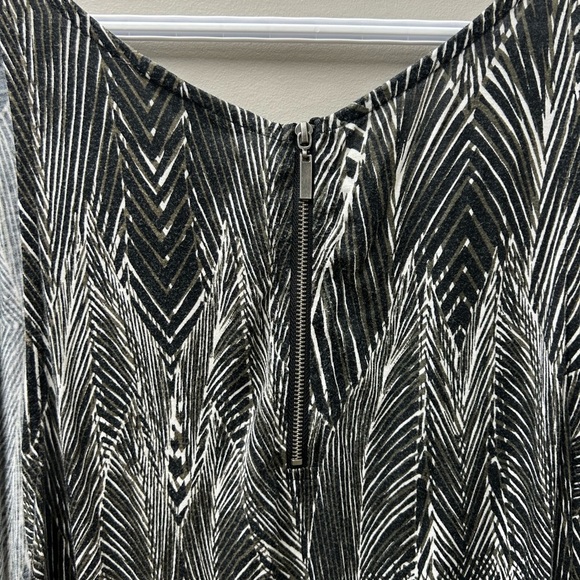 George Black & White Patterned Tank Top - Picture 3 of 4